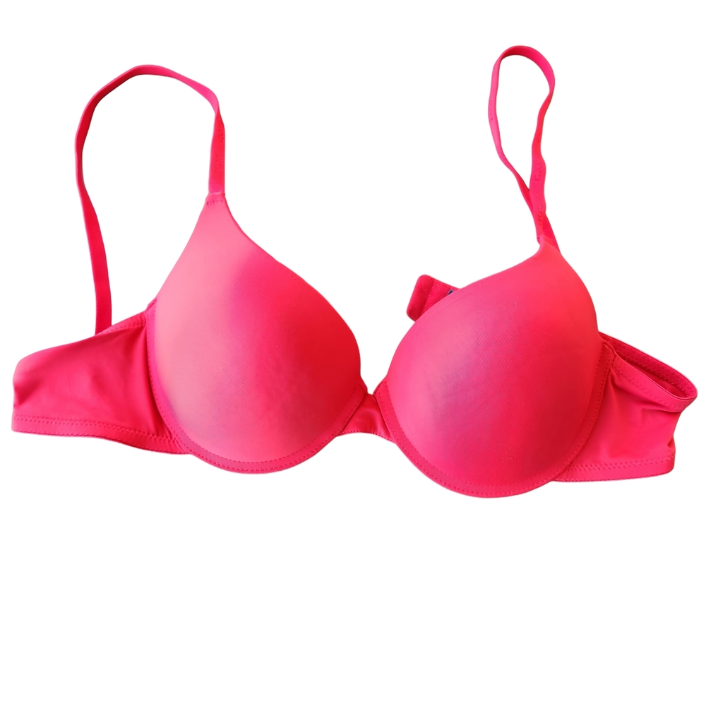Izod Women’s Red Bra - Seamless Padded Support 38C Adjustrable  Bra